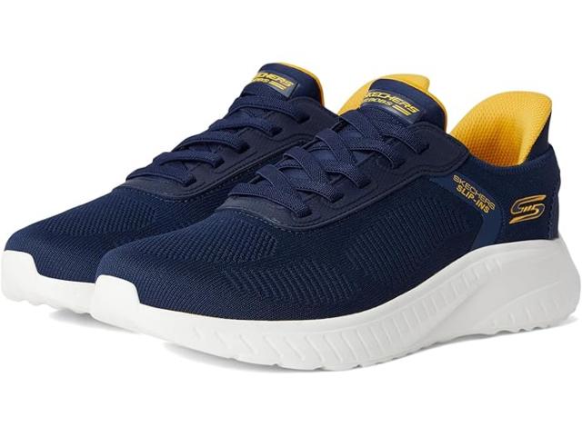 (取寄) ボブス スケッチャーズ メンズ ハンズ フリー スリップ-インス スクアッド カオス - ソリッド ステップ BOBS from SKECHERS men Hands Free Slip-Ins Squad Chaos - Solid Step Navy