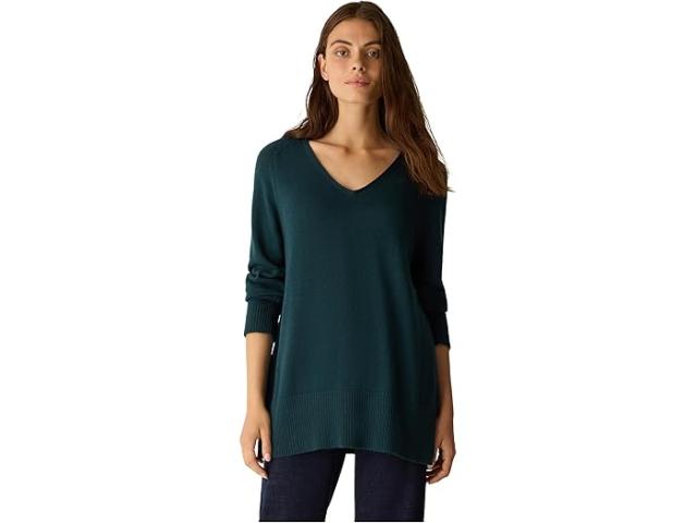 (取寄) アイリーン フィッシャー レディース ペルビアン コットン ブレンド V-ネック セーター Eileen Fisher women Peruvian Cotton Blend V-neck Sweater Alpine