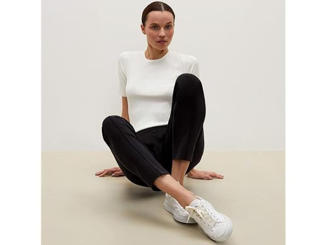 (取寄) エムエムラフルアー レディース ピティート コルビー パンツ - オリガミ スーティング M.M.LaFleur women Petite Colby Pants - Origami Suiting Black