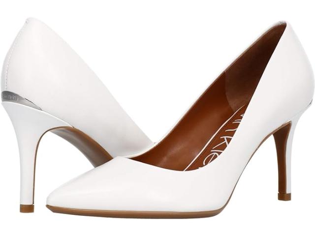 (取寄) カルバンクライン レディース ゲイル ポンプ   women   Gayle Pump White