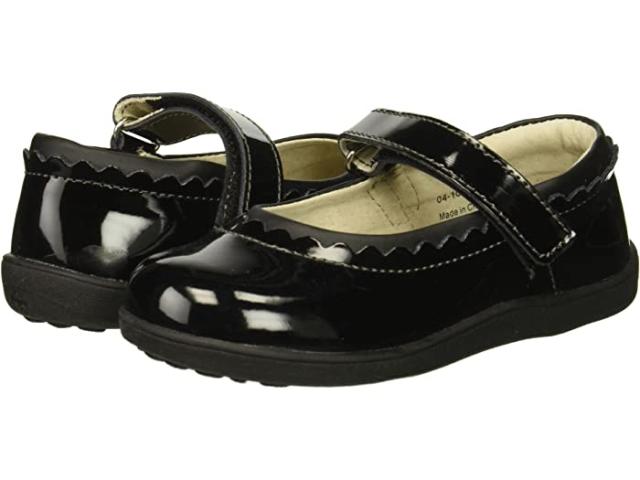 (取寄) シー カイ ラン キッズ ガールズ ジーン リ (トドラー/リトル キッド) See Kai Run Kids girls  Jane II (Toddler/Little Kid) Black Patentの通販は