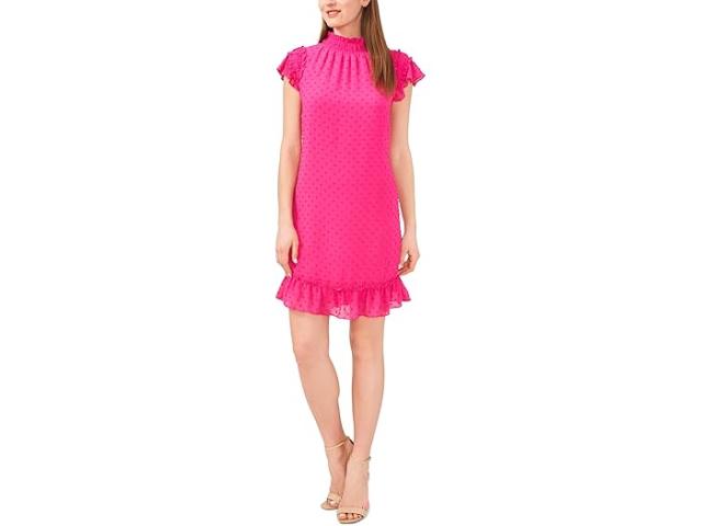 (取寄) シーシー レディース モック ネック クリップ ドレス CeCe women CeCe Mock Neck Clip Dress Bright Rose 16,610円