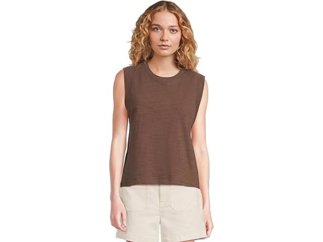 (取寄) ファリティ レディース サンウォッシュド スラブ マッスル タンク Faherty women Sunwashed Slub Muscle Tank Cocoa