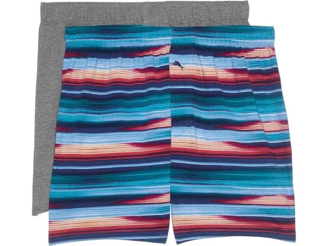 (取寄) トミーバハマ メンズ 2-パック ニット ボクサー Tommy Bahama men Tommy Bahama 2-Pack Knit Boxers Navy Stripe