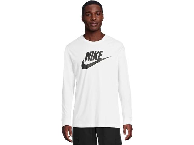 (取寄) ナイキ メンズ スポーツウェア ロング スリーブ ティー アイコン フューチュラ Nike men Sportswear Long Sleeve Tee Icon Futura White/Black