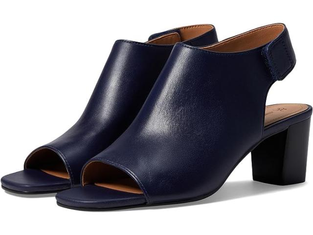 (取寄) ジョンストン&マーフィー レディース エブリン オープン トゥ ブーティ Johnston & Murphy women Johnston & Murphy Evelyn Open Toe Bootie Navy Glove