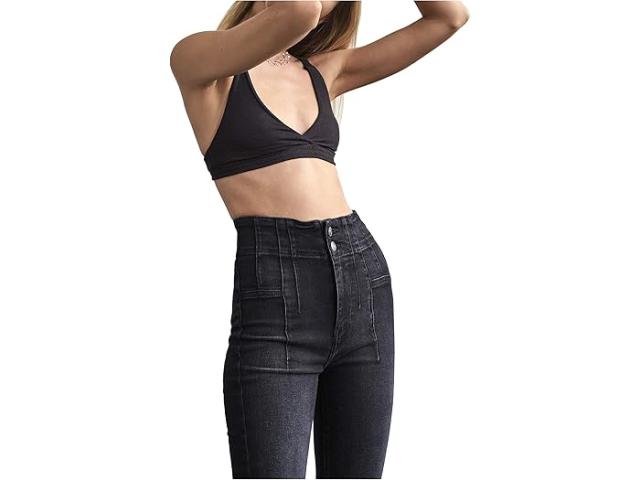 (取寄) フリーピープル レディース ジェイド フレア ジーンズ Free People women Jayde Flare Jeans Onyx
