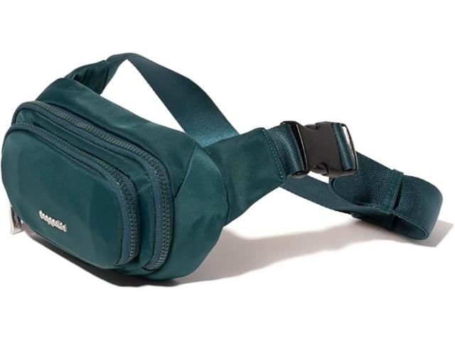 (取寄) バッガリーニ レディース オン ザ ゴー ベルト バッグ ウェスト パック Baggallini women Baggallini On The Go Belt Bag Waist Pack Emerald Twill