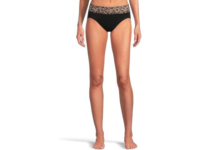 (取寄) ハンキー パンキー レディース スピーマ コットン プリンテッド フレンチ ブリーフ Hanky Panky women Supima Cotton Printed French Brief Black/Walk On The Wild Side