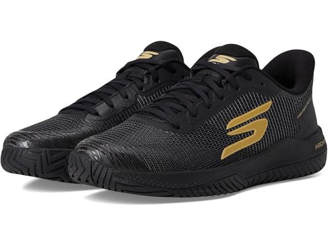 (取寄) スケッチャーズ メンズ ピックルボール バイパー コート プロ 2.0 スニーカー SKECHERS men Pickleball Viper Court Pro 2.0 Sneaker Black/Gold