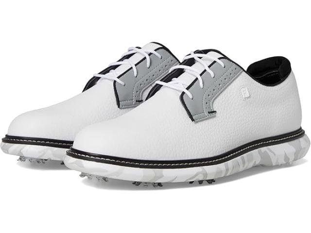 (取寄) フットジョイ メンズ トラディションズ ブルシャー ゴルフ シューズ FootJoy men FootJoy Traditions Blucher Golf Shoes White/Grey Camo