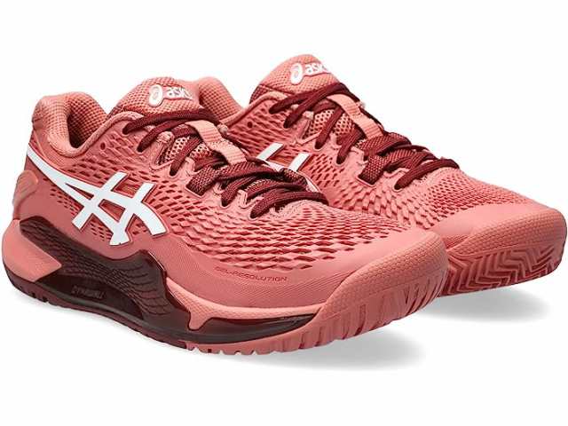 (取寄) アシックス レディース ゲル-レゾリューション 9 テニス シューズ ASICS women ASICS Gel-Resolution 9 Tennis Shoe Light Garnet/Whiteの通販は