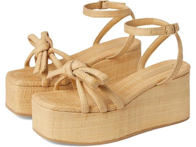 (取寄) ロフラー ランドール レディース ハドソン ボウ サンダル Loeffler Randall women Hudson Platorm Bow Sandals Natural
