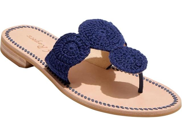 (取寄) ジャック ロジャース レディース ジャックス クローシェ サンダル Jack Rogers women Jacks Crochet Sandals Midnight