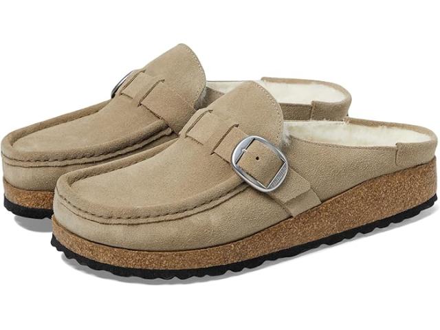 (取寄) ビルケンシュトック レディース バックリー シアリング - スエード Birkenstock women Birkenstock Buckley Shearling - Suede Taupe