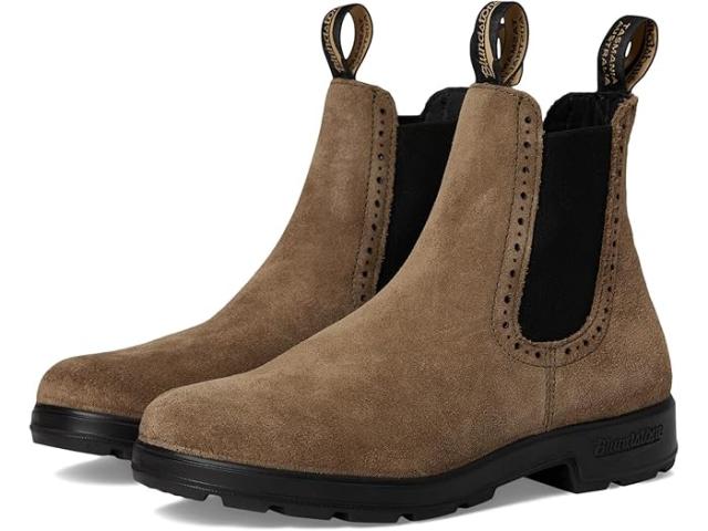 (取寄) ブランドストーン レディース ハイ-トップ チェルシー ブーツ Blundstone women High-Top Chelsea Boots Dark Mushroom Suede