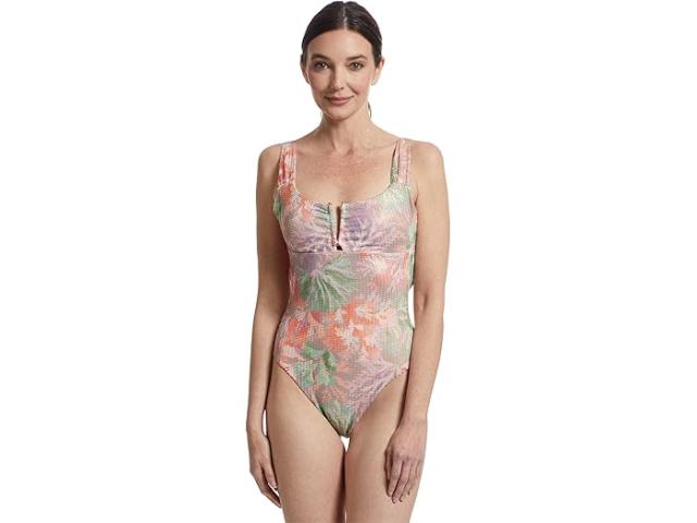 (取寄) ベッカ レディース コーラル リーフ ビビアナ V ワイヤー バンジ ワン ピース BECCA women Coral Reef Viviana V Wire Plunge One Piece Mutlicolor