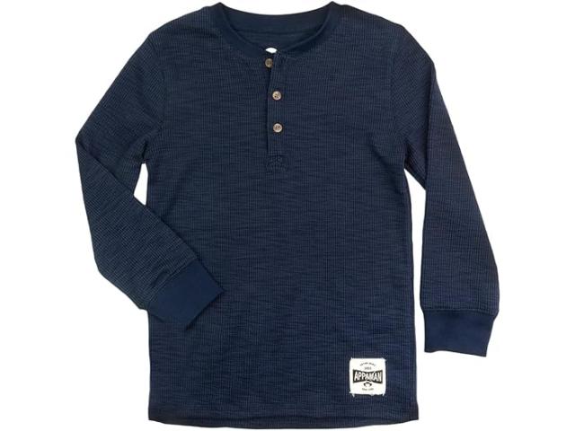 (取寄) アパマンキッズ ボーイズ クラフツマン サーマル ヘンリー (リトル キッド/ビッグ キッド) Appaman Kids boys Appaman Kids Craftsman Thermal Henley (Little Kid/Big Kid) Indigoの通販は