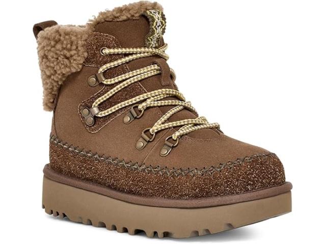 (取寄) アグ レディース アルパイン レース-アップ UGG women UGG Clssic Alpine Lace-Up Hickoryの通販は 44,140円