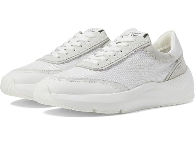 (取寄) スチュアート ワイツマン レディース グライド レース-アップ スニーカー Stuart Weitzman women Stuart Weitzman Glide Lace-Up Sneaker Whiteの通販は 36,608円