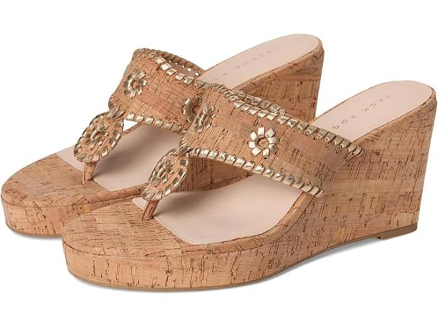 (取寄) ジャック ロジャース レディース ジャックス ハイ ウェッジ Jack Rogers women Jacks High Wedge Cork/Gold