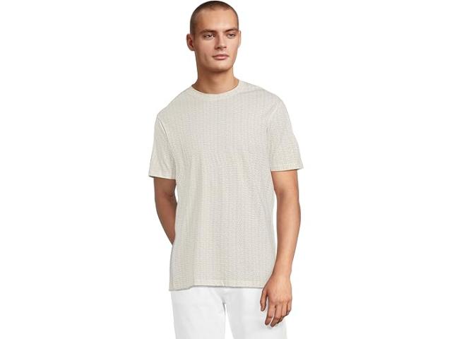 (取寄) アルマーニエクスチェンジ メンズ オール オーバー ロゴ ティー Armani Exchange men All Over Logo Tee Off White Circle Ax