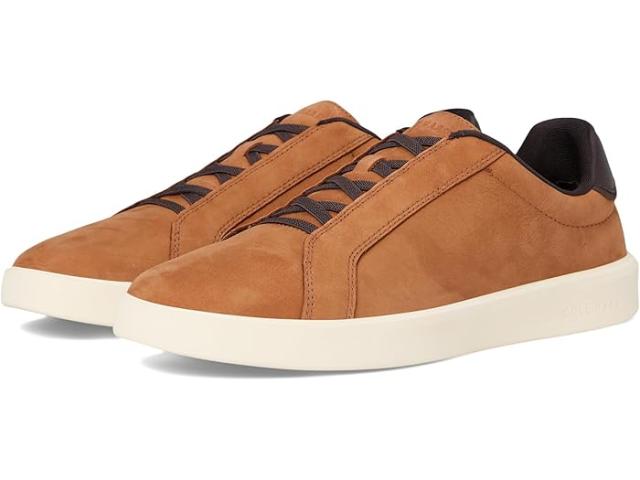 (取寄) コールハーン メンズ グランド クロスコート デイリー LTT スリッポン スニーカー Cole Haan men Grand Crosscourt Daily Ltt Slip-On Sneakers Brit Tan/Dark Chocolate/Natural
