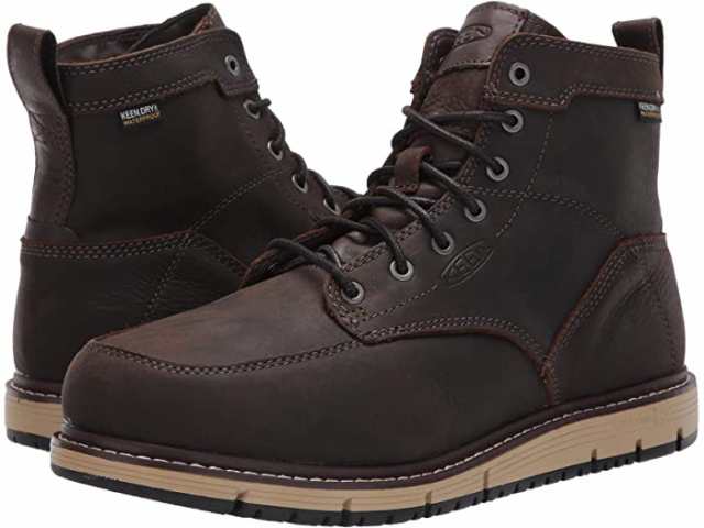 (取寄) キーン ユーティリティ メンズ 6 サン ジョゼ アルミニウム トゥ Wp KEEN Utility men KEEN Utility 6" San Jose Aluminum Toe WP Cascade Brown/Blackの通販は