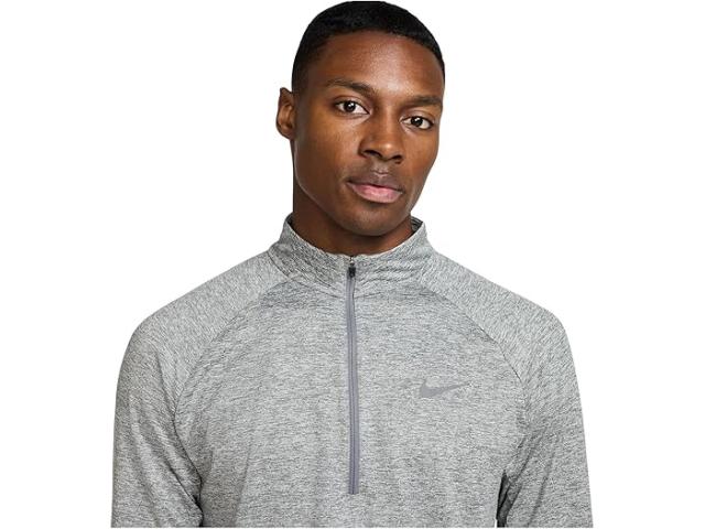 (取寄) ナイキ メンズ ストライド ドライ-フィット 1/4-ジップ ランニング トップ Nike men Stride Dri-FIT 1/4-Zip Running Top Smoke Grey/Heather/Reflective Silver