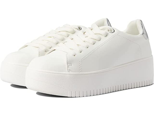 (取寄) スティーブマデン レディース ロックアウェイ スニーカー Steve Madden women Steve Madden Rockaway Sneaker White/Silver