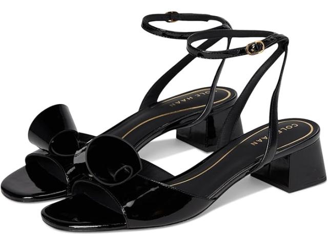 (取寄) コールハーン レディース フロレット ブロック ヒール サンダル Cole Haan women Florette Block Heel Sandals Black Patent Leather