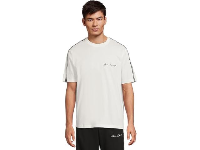 (取寄) アルマーニエクスチェンジ メンズ シグニチャー ロゴ ティー Armani Exchange men Signature Logo Tee Off White