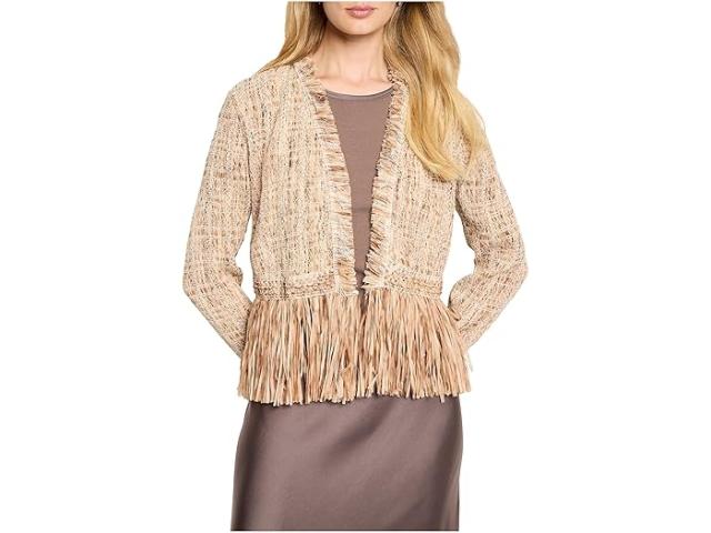 (取寄) ニックゾー レディース コルク フリンジ ニット ジャケット NIC+ZOE women Cork Fringe Knit Jacket Neutral Multi