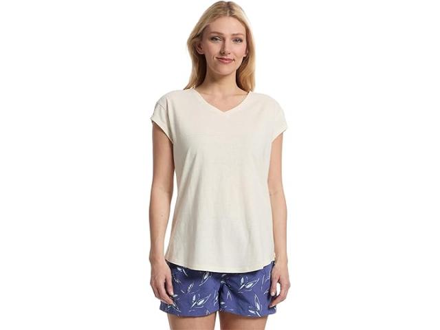 (取寄) ロイヤルロビンズ レディース ヴァケイショナー V-ネック ショート スリーブ  Robbins women Vacationer V-Neck Short Sleeve Undyed