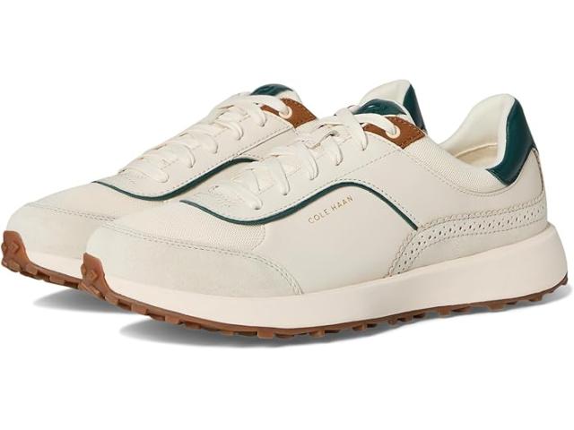(取寄) コールハーン レディース グランド クロスコート ランナー Cole Haan women Grand Crosscourt Hallet Runners Ivory Mesh/Leather/Tobacco Suede
