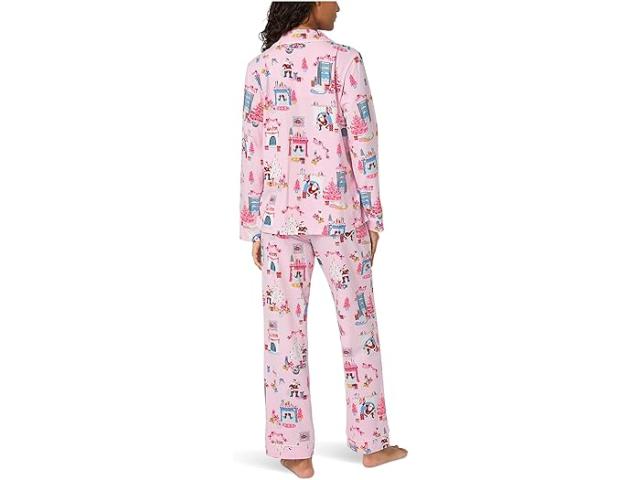 (取寄) ベッドヘッドパジャマズ レディース ロング スリーブ クラシック コットン ニット パジャマ セット Bedhead PJs women Long Sleeve Classic Cotton Knit Pajama Set Ski Pups 取寄) ベッドヘッドパジャマズ レディース ロング スリーブ クラシック