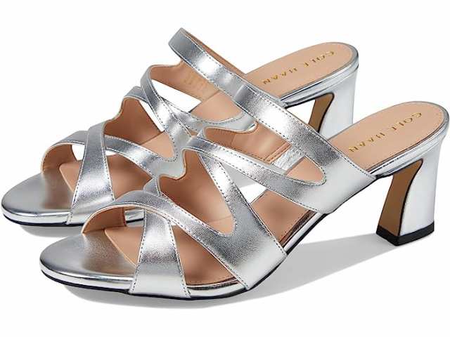 (取寄) コールハーン レディース アリーズ ヒールド サンダル 65 ウム Cole Haan women Cole Haan Alyse Heeled Sandal 65 mm Silver Specchio Leatherの通販は 43,040円