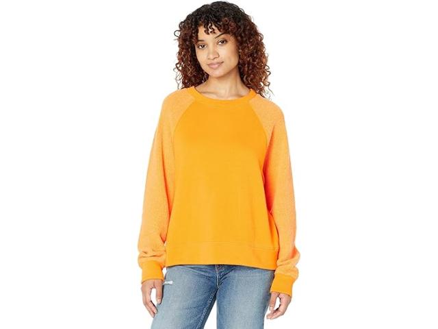 (取寄) モンロー レディース リバース ミックス テディ フリース スウェットシャツ W/ サイド ジッパー MONROW women Reverse Mix Teddy Fleece Sweatshirt w/ Side Zipper Mangoの通販は 31,356円