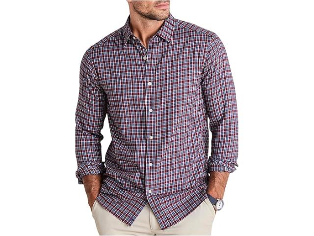 (取寄) ヴィンヤードヴァインズ メンズ ケンドリック チェック テック ツイル シャツ Vineyard Vines men Kendrick Check Tech Twill Shirt Crimson