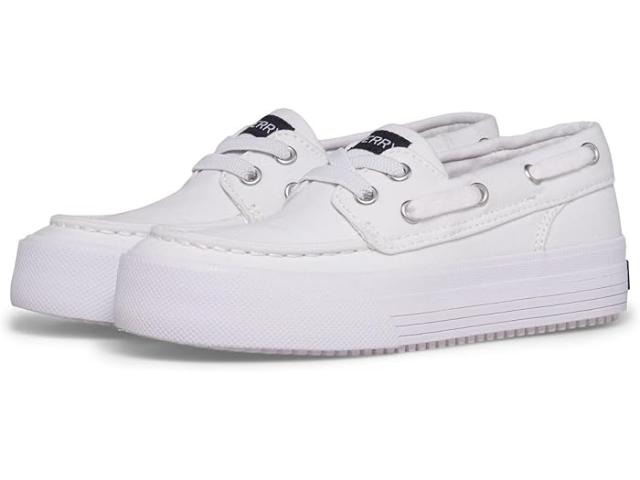 (取寄) スペリー キッズ ガールズ バハマ プラットフォーム (リトル キッド/ビッグ キッド) Sperry Kids girls Sperry Kids Bahama Platform (Little Kid/Big Kid) Whiteの通販は 14,782円