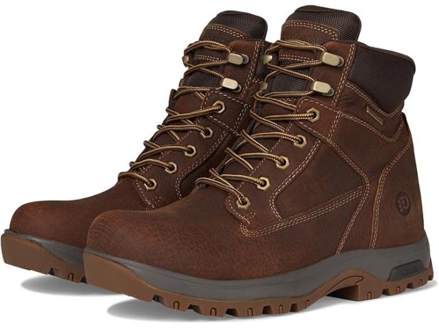 (取寄) ダナム メンズ 8000 ワークス 6 イン プレーン トゥ ウォータープルーフ ブーツ Dunham men 8000 Works 6 in Plain Toe Waterproof Boot Medium Natural Leather