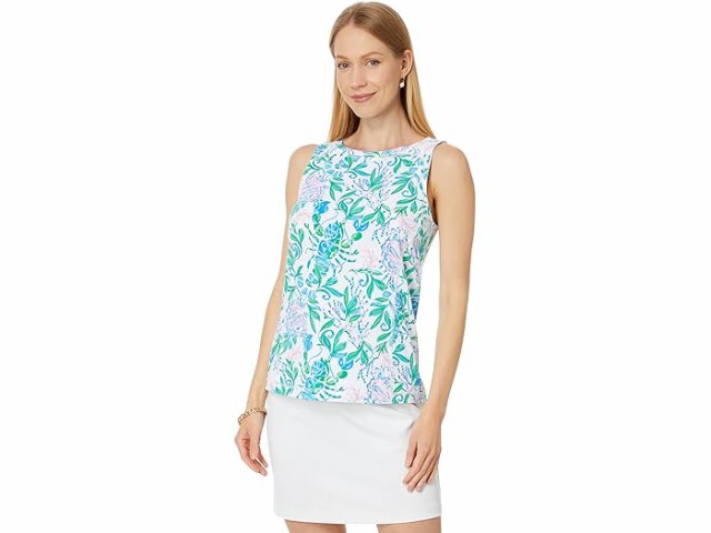 (取寄) リリー ピュリッツァー レディース リネイ タンク Upf 50+ Lilly Pulitzer women Lilly Pulitzer Renay Tank UPF 50+ Resort White Just A Pinchの通販は