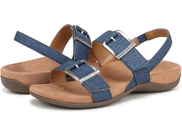 (取寄) バイオニック レディース リース スリングバックス VIONIC women VIONIC Reese Slingbacks Denim Blue Synthetic Fabric