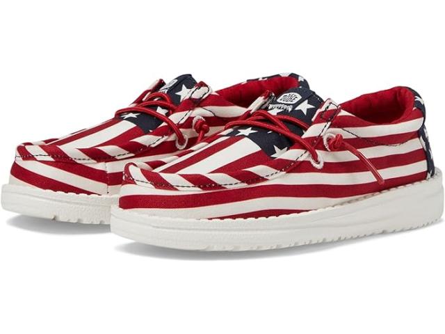 (取寄) ヘイデュードキッズ ボーイズ ウォーリー アメリカーナ (トドラー) Hey Dude Kids boys Wally Americana (Toddler) American Flagの通販は