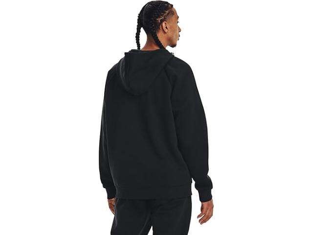 (取寄) アンダーアーマー メンズ ライバル フリース フル ジップ ブーディ Under Armour men Rival Fleece Full Zip Hoodie Black/White 取寄) アンダーアーマー メンズ ライバル フリース フル ジップ