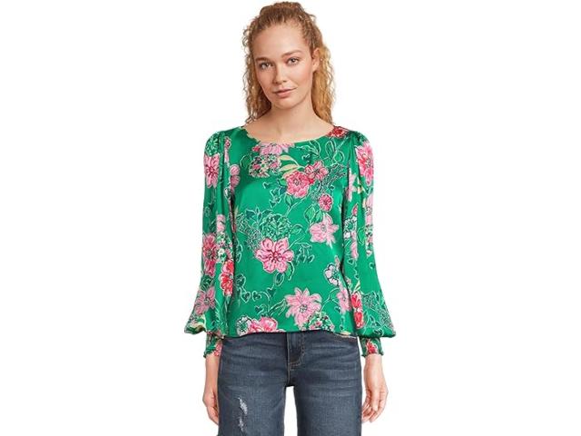 (取寄) リリー ピュリッツァー レディース アルフレーダ ロング スリーブ トップ Lilly Pulitzer women Alfreda Long Sleeve Top Multi Safari Sanctuary
