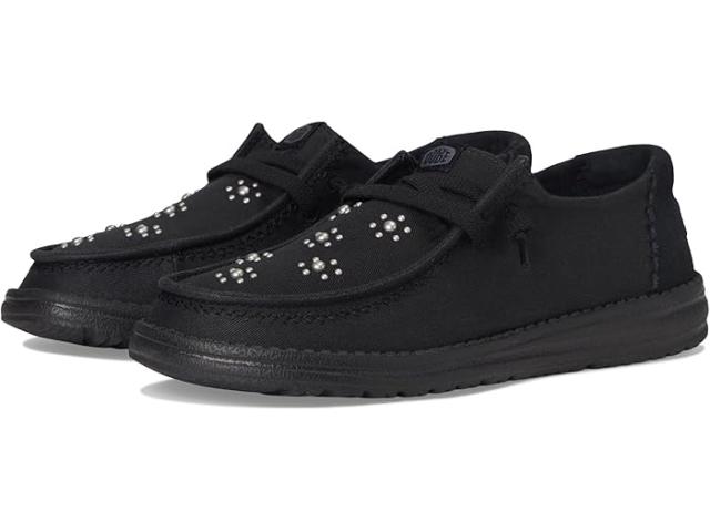 (取寄) ヘイ デュード レディース ウェンディ スター スタッズ Hey Dude women Wendy Star Stud Black/Black
