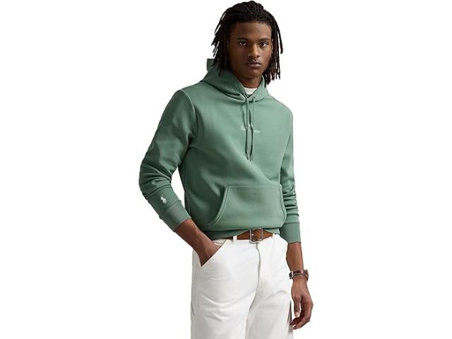 (取寄) ラルフローレン メンズ ロゴ ダブルニット ブーディ Polo Ralph Lauren men Logo Double-Knit Hoodie Fatigue