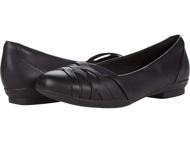 (取寄) クラークス レディース サラ クローバー Clarks women Clarks Sara Clover Black Leatherの通販は