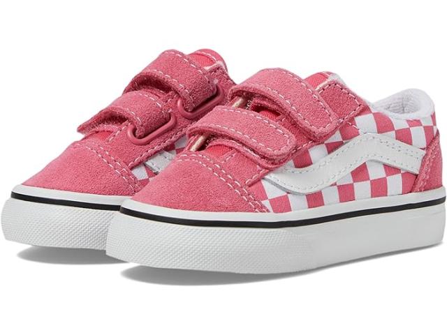 (取寄) バンズ キッズ キッズ オールド スクール V (インファント/トドラー) Vans Kids kids Old Skool V (Infant/Toddler) Color Theory Checkerboard Honeysuckleの通販は 13,486円